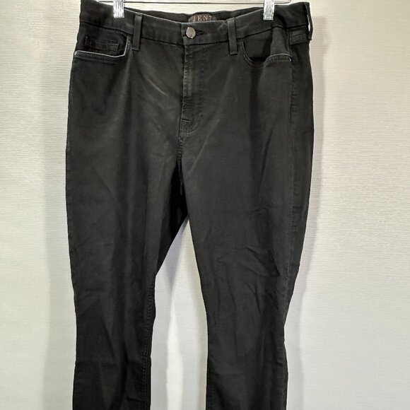 Jen7 by 7 For All Mankind Jeans Womens12  Black Stretch Petite Ankle Skinny - Picture 1 of 8